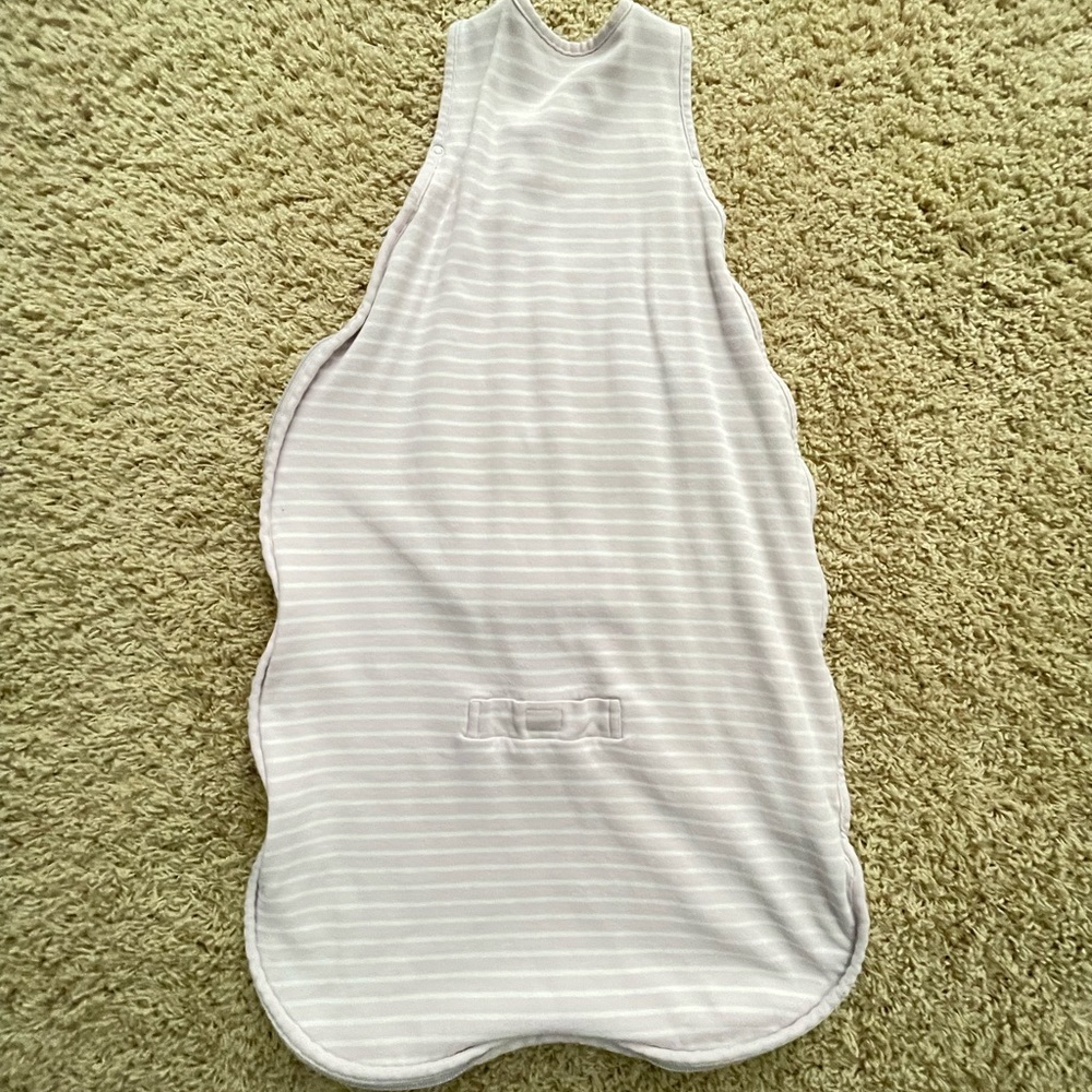 Lilac/white Woolino Merino wool all season sleepsack 0-2y size